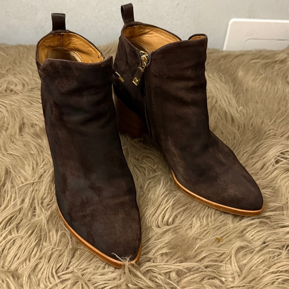 Alberto Fermani Dark Brown Suede Leather Boots size 8